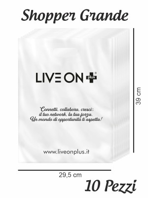 Shopper Busta in Plastica Grande 10pz