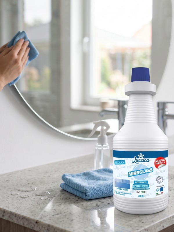 Luccica Detergente Specchi e Vetri MIRRGLASS 600ml