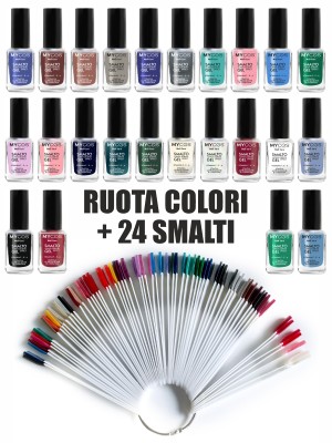 MYCOS Nail Care 24 +6pz omaggio Smalti + Cartella Colori in omaggio