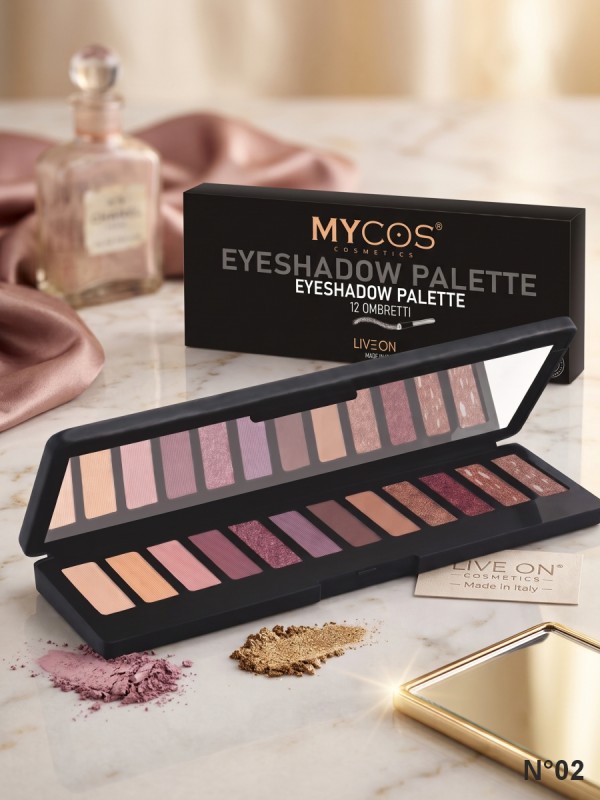 MYCOS Cosmetics Palette 12 Ombretti - Eyeshadow Palette N.02