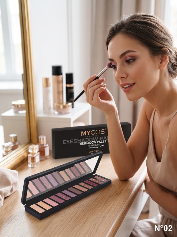MYCOS Cosmetics Palette 12 Ombretti - Eyeshadow Palette N.02