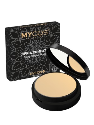 MYCOS Cosmetics Cipria Compatta - Fixing Compact Powder N.01