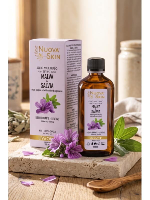 Nuova Skin Olio Multiuso con Estratti di Malva & Salvia 100ml