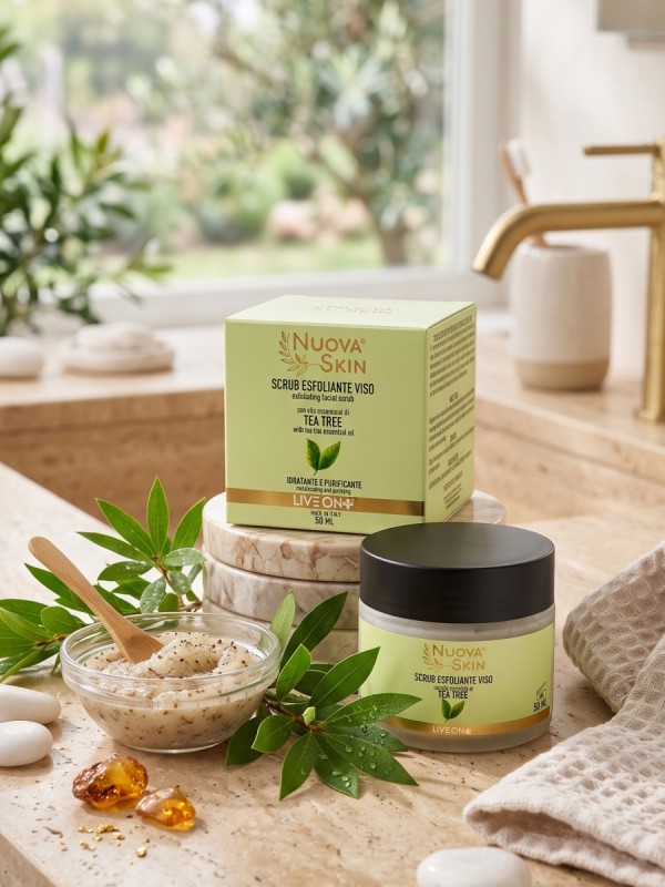 Nuova Skin Scrub Esfoliante Viso Tea Tree 50ml
