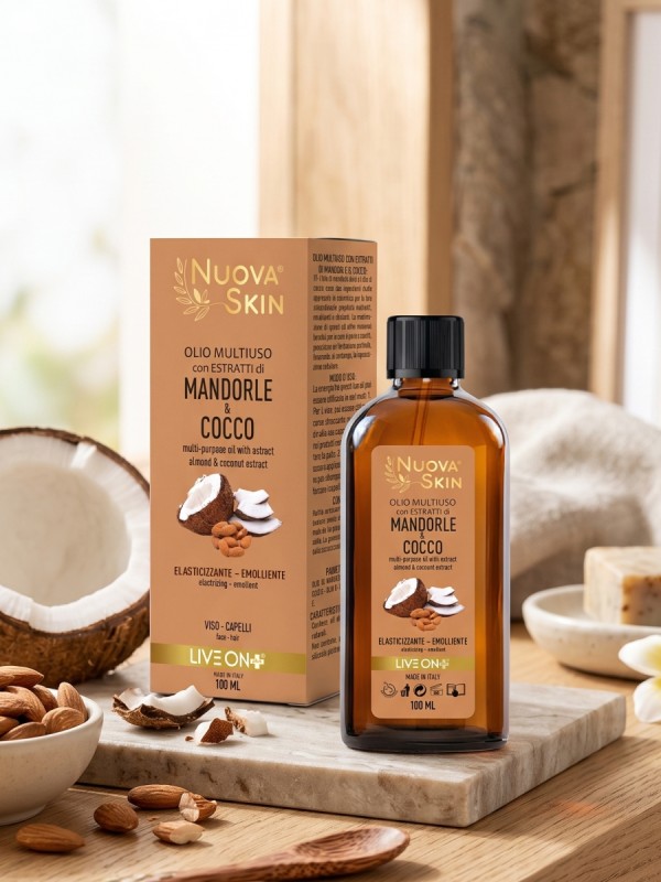 Nuova Skin Olio Multiuso con Estratto di Mandorle & Cocco 100ml