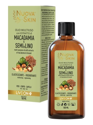 Nuova Skin Olio Multiuso con Estratti di Macadamia & Semi di Lino 100ml