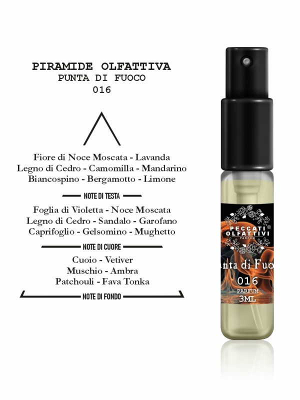 Peccati Olfattivi Punta di Fuoco 016 NICHES 3ml PARFUM