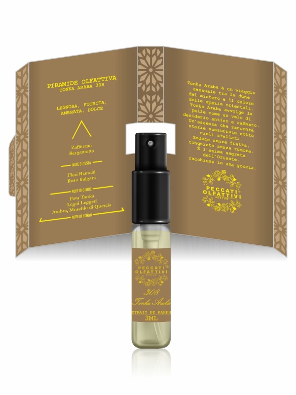 Peccati Olfattivi Tonka Araba 308 NICHES 3ml EXTRAIT DE PARFUM