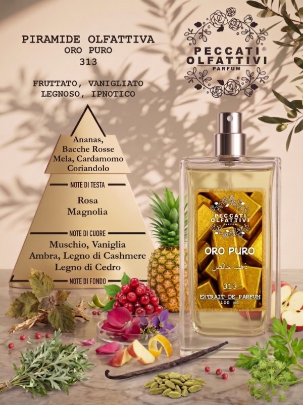 Peccati Olfattivi Oro Puro 313 NICHES 100ml EXTRAIT DE PARFUM