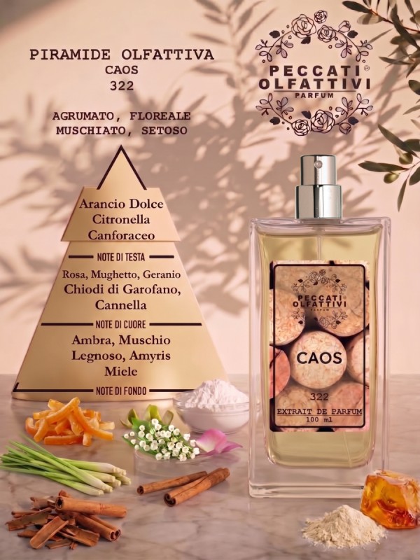 Peccati Olfattivi Caos 322 NICHES 100ml EXTRAIT DE PARFUM
