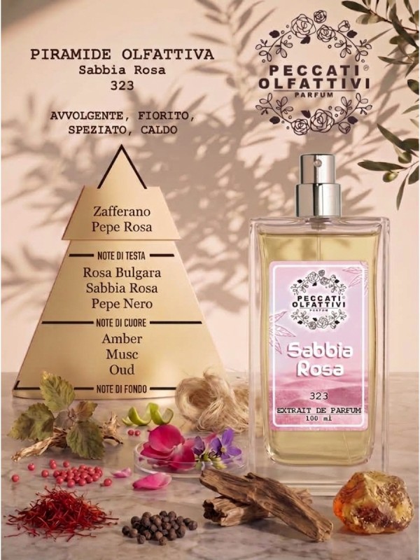 Peccati Olfattivi Sabbia Rosa 323 NICHES 100ml EXTRAIT DE PARFUM