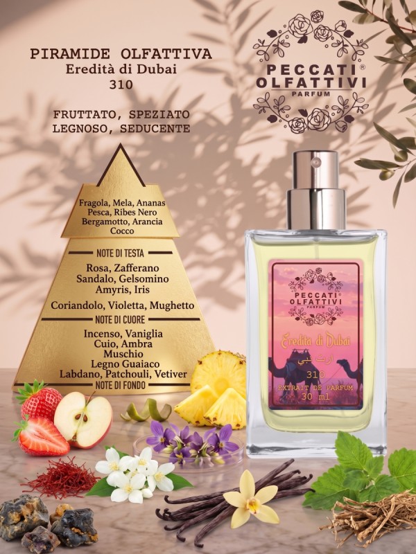 Peccati Olfattivi Eredità di Dubai 310 NICHES 30ml EXTRAIT DE PARFUM