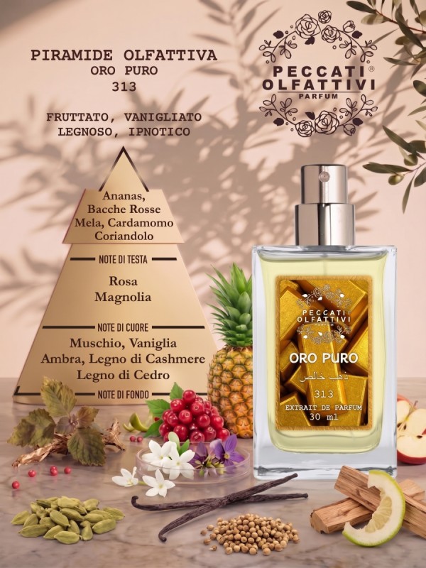 Peccati Olfattivi Oro Puro 313 NICHES 30ml EXTRAIT DE PARFUM