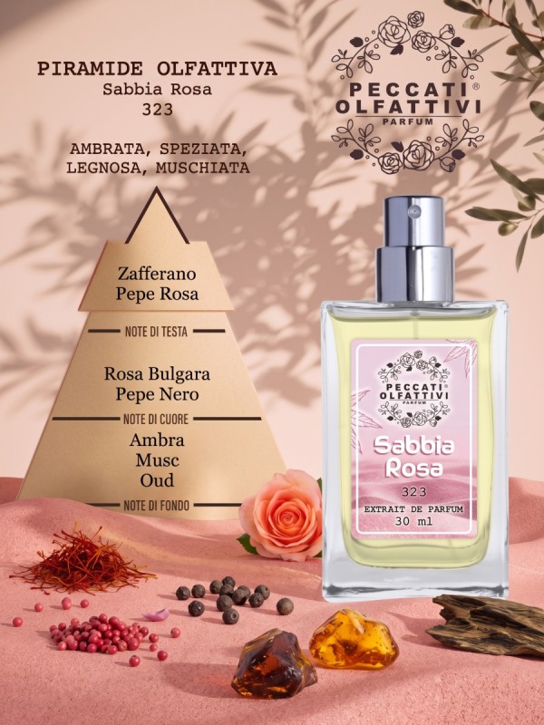 Peccati Olfattivi Sabbia Rosa 323 NICHES 30ml EXTRAIT DE PARFUM
