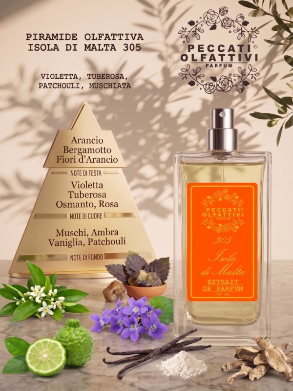 Peccati Olfattivi Isola di Malta 305 NICHES 50ml EXTRAIT DE PARFUM