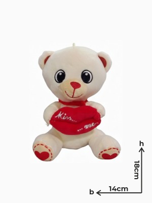 Peluche Orso Piccolo Labbra Kiss Me Panna