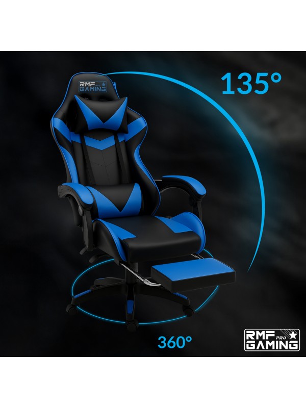 RMF PRO Sedia Gaming in Ecopelle - BLU/NERO