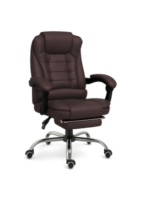 RMF PRO Sedia Ufficio in Ecopelle Ergonomica Professionale - MARRONE