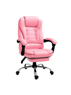 RMF PRO Sedia Ufficio in Ecopelle Ergonomica Professionale - ROSA