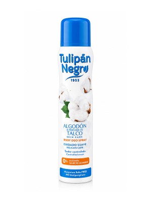 Tulipan Negro Deo Spray Algodon & Perfume de Talco 200ml