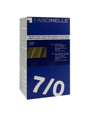 Fascinelle Crema Colorante Senza Ammoniaca all'Olio di Argan Nr. 7/0 Biondo